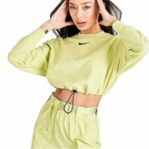 Nike Women's Bright Green Crop Top